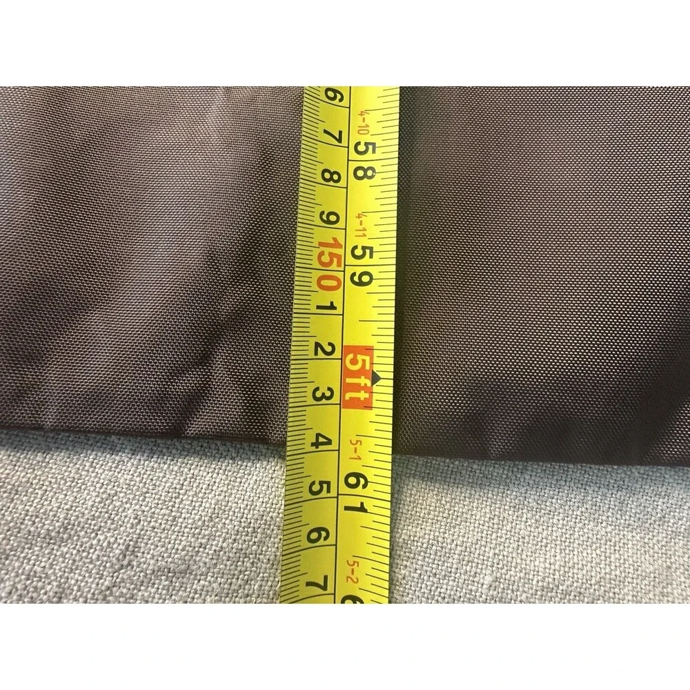 Louis Vuitton Full Length Nylon Garment Bag Shoe Compartment Brown 61” France